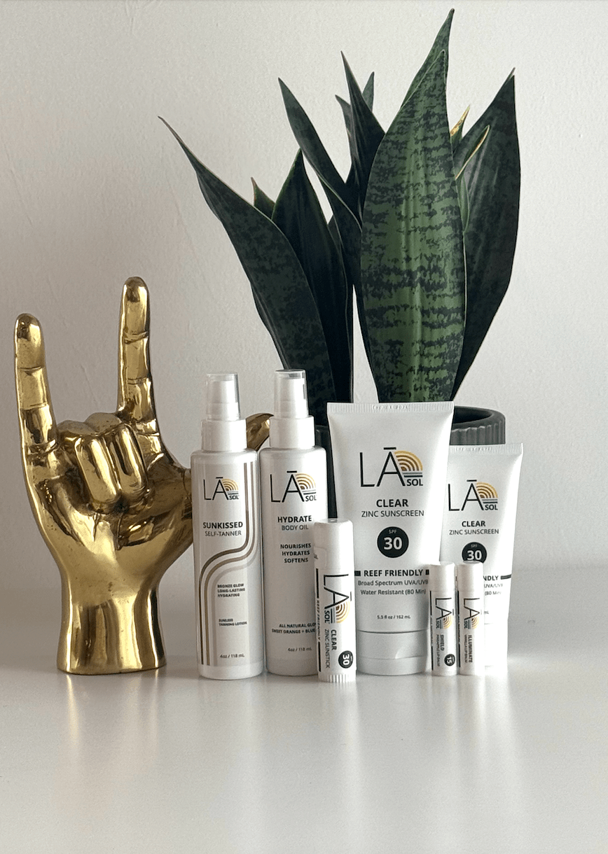 FULL PRODUCT LINEUP - LĀ SOL COLLECTIVE reef - friendly zinc - based clean beauty
